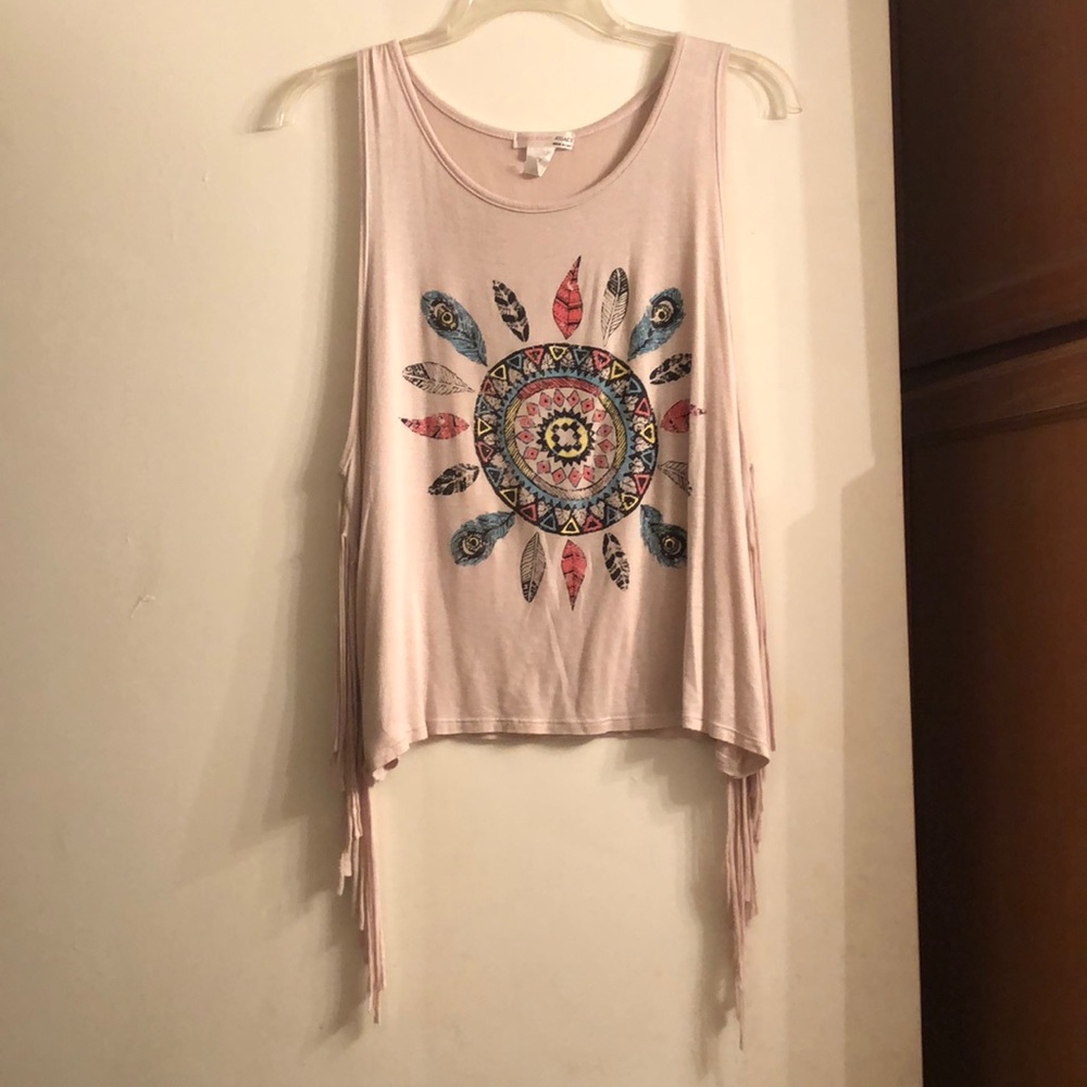 Agaci Fringed Tank Top
